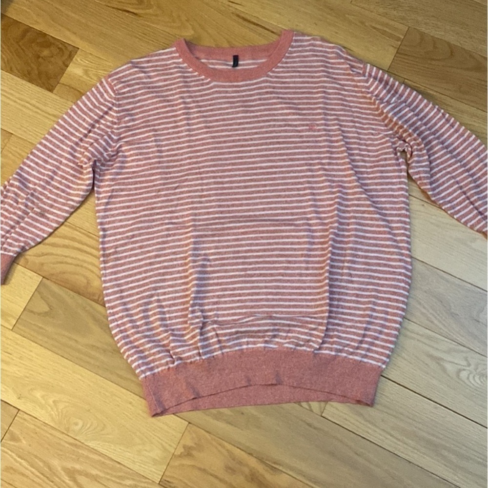 Stile Benetton Cotton Striped Sweater tagged XL-closer to M/L, preloved … - Picture 2 of 10